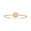 Rose Gold Eclipse Grid Circle Diamond Bracelet