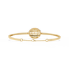 Yellow Gold Eclipse Grid Circle Diamond Bracelet