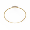 Yellow Gold Eclipse Grid Circle Diamond Bracelet