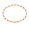 Rose Gold Blossom Station Flower Diamond Bracelet