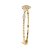 Yellow Gold Regalia Cushion Halo Diamond Bracelet