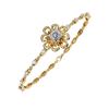 Yellow Gold Baroque Princess Diamond Bracelet