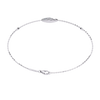 White Gold Pavé Swirl Diamond Chain Bracelet
