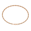 Rose Gold Baguette & Round Alternating Link Diamond Bracelet