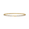 Yellow Gold Rectangular Station Diamond Line Bracelet