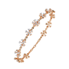 Rose Gold Wildflower Cluster Diamond Bracelet