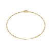 Yellow Gold Graduated Bezel Disc Diamond Bracelet