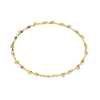 Yellow Gold Fan Link Alternating Diamond Bracelet