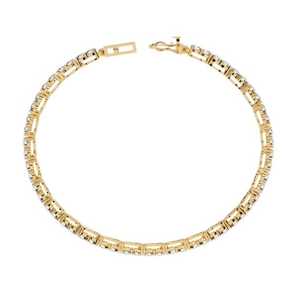 Yellow Gold Classic Four-Prong Tennis Bracelet