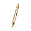 Yellow Gold Half-Bezel Graduated Diamond Line Bracelet