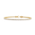 Yellow Gold East-West Oval Cut Tennis Bracelet