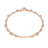 Rose Gold Solar Medallion Station Diamond Bracelet