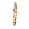Rose Gold Multi-Shape Tennis Diamond Bracelet