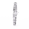 White Gold Multi-Shape Diamond Line Bracelet