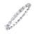 White Gold Multi-Shape Diamond Line Bracelet