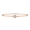 Minimalist Diamond Gold Bangle Bracelet