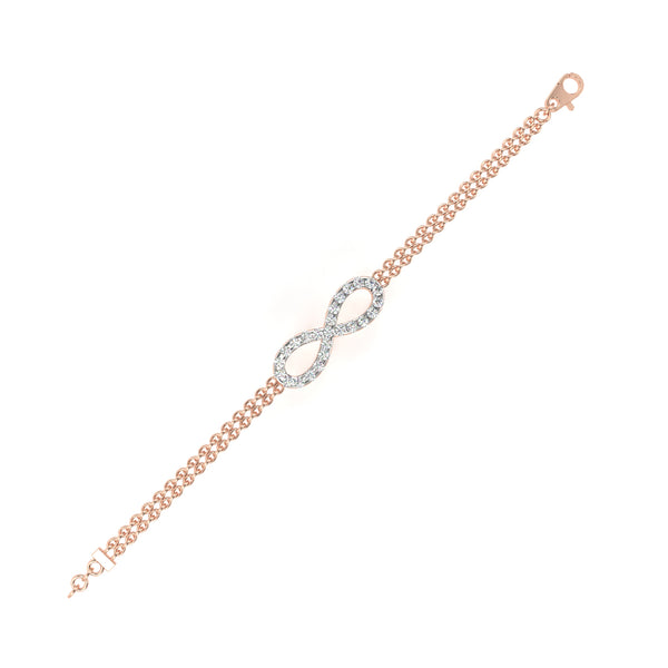 Infinity Double Chain Bracelet