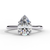 White Gold Pear Diamond Solitaire Engagement Ring