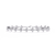 White Gold Diamond Uniform Pavé Fan Link Bracelet