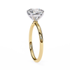 Yellow Gold Cushion Cut Solitaire Diamond Engagement Ring