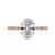 Rose Gold Oval Cut Diamond Ring
