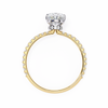 Yellow Gold Oval Cut Diamond Ring