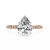 Rose Gold Pear Cut Diamond Ring