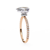 Rose Gold Pear Cut Diamond Ring