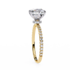 Yellow Gold Round Brilliant Diamond Ring