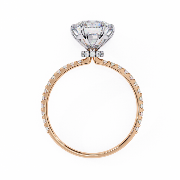 Rose Gold Round Brilliant Diamond Ring