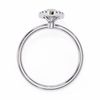 White Gold Marquise Diamond Halo Solitaire Engagement Ring