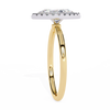 Yellow Gold Marquise Cut Halo Diamond Engagement Ring