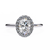 White Gold Oval Diamond Halo Solitaire Engagement Ring