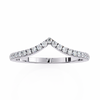 Chevron Lab Grown Diamond Wedding Band