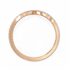 Chevron Lab Grown Diamond Wedding Band
