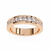 Rose Gold Princess-Cut Diamond Channel-Set Half Eternity Band Ring