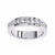White Gold Princess-Cut Diamond Channel-Set Half Eternity Band Ring