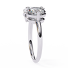 White Gold Toi et Moi Pear and Round Cut Two Stone Diamond Ring