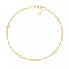 Minimalist Bezel Diamond Bracelet