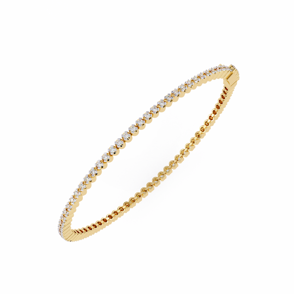 Round Cut Lab Grown Diamond Tennis Bracelet