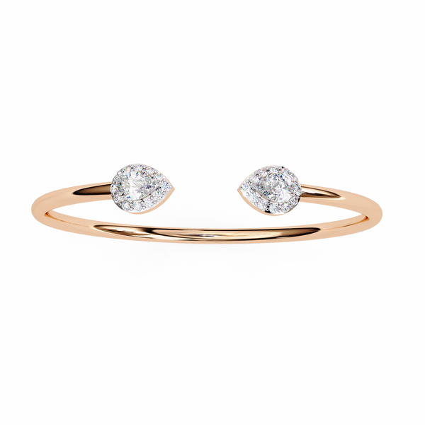Pear Cut Natural Diamond Bracelet-