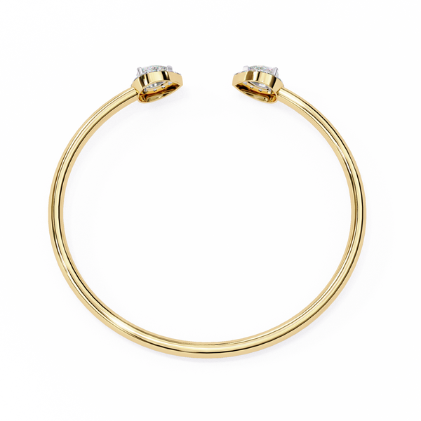 Pear Cut Natural Diamond Bracelet-