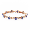 Blue Oval Moissanite Bracelet