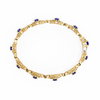 Blue Oval Moissanite Bracelet