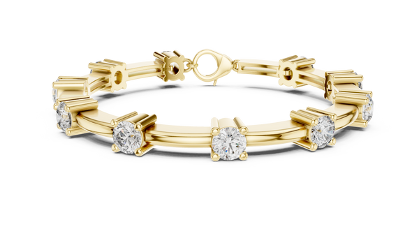 Lumina Diamond Station Bar-Link Bracelet