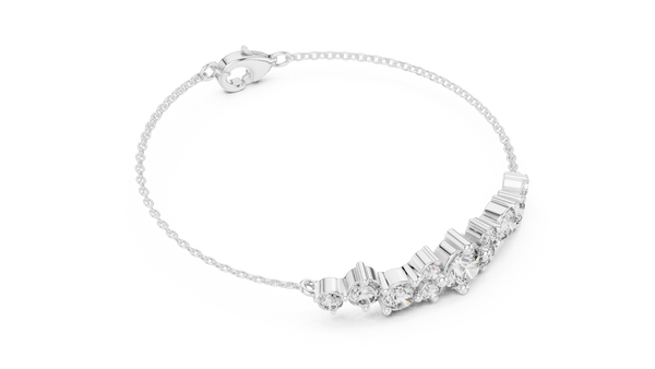 Étoile Scattered Diamond Cluster Chain Bracelet