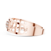 Cortina Double-Row Pavé Openwork Link Band Ring