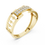 Cortina Double-Row Pavé Openwork Link Band Ring