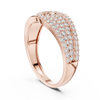 Luna Pavé Dome Teardrop Diamond Ring