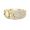 Luna Pavé Dome Teardrop Diamond Ring